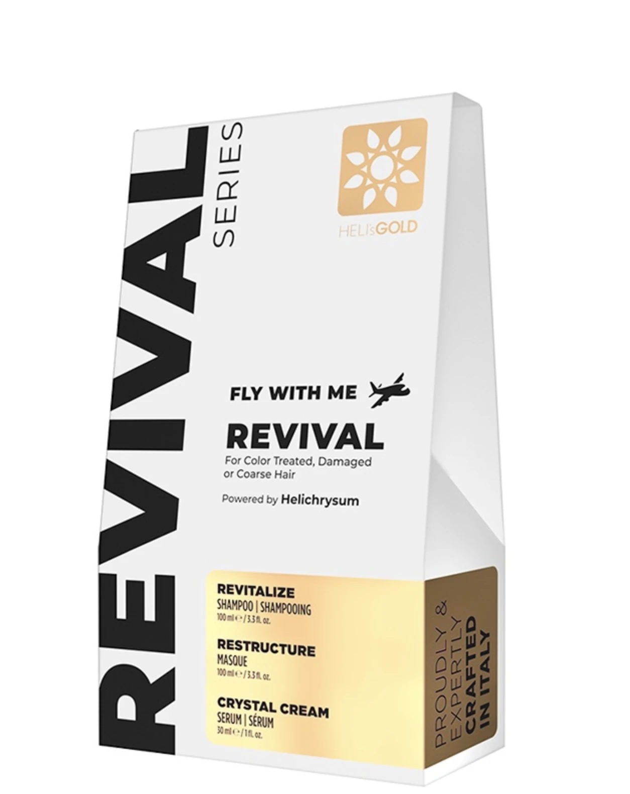 Тревел-набір для живлення та зволоження волосся Heli`s Gold Revival