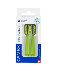 Набір зелених змінних насадок до дорожнього набору Curaprox CS 5460 Ortho Travel Refill
