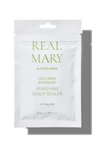 Sale! Очищаюча маска для шкіри голови з морською сіллю Real Mary Purifyng Scalp Scaler, 50 мл