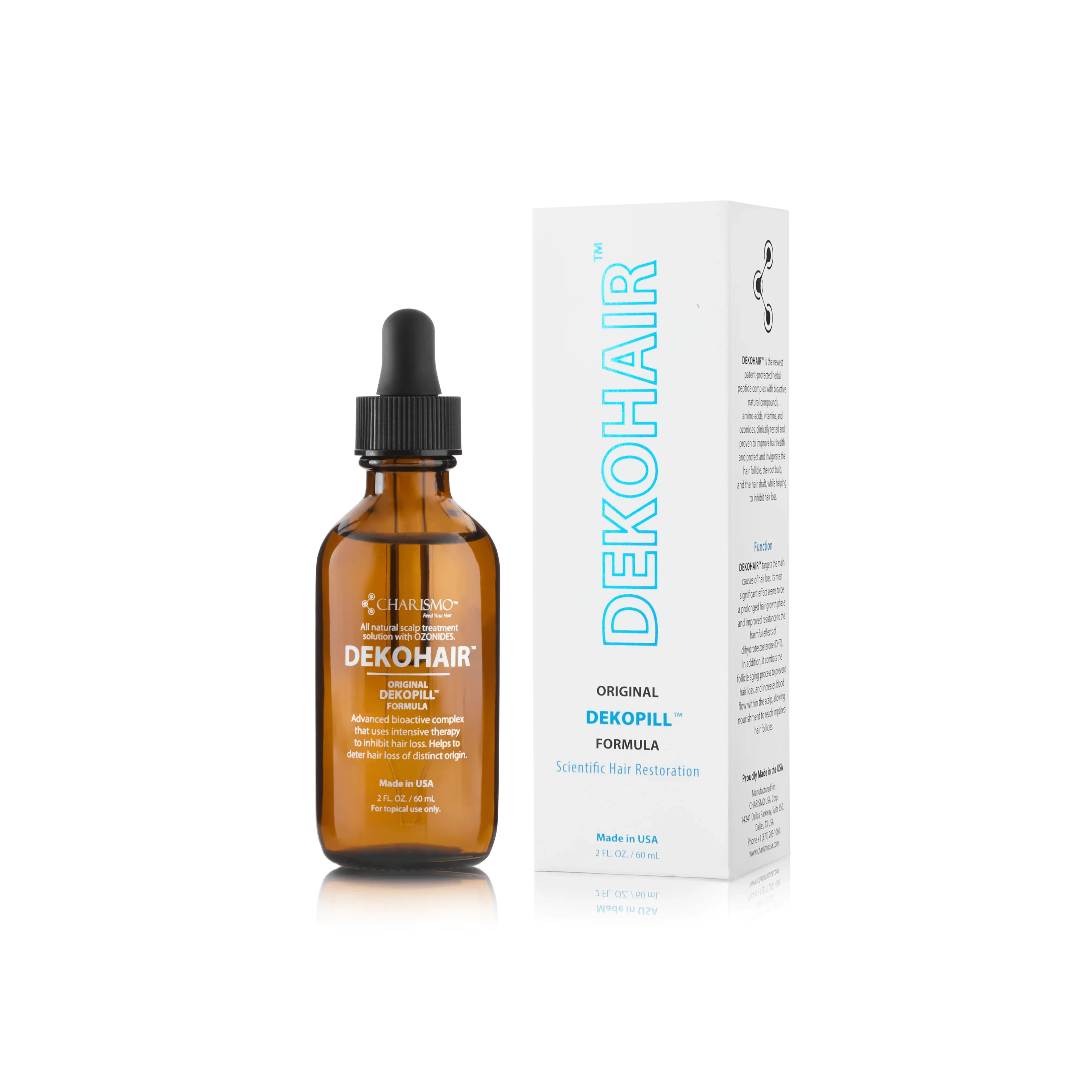 Інноваційний лосьйон для росту волосся і боротьби з випадінням Charismo Dekohair Dekopill, 60 мл