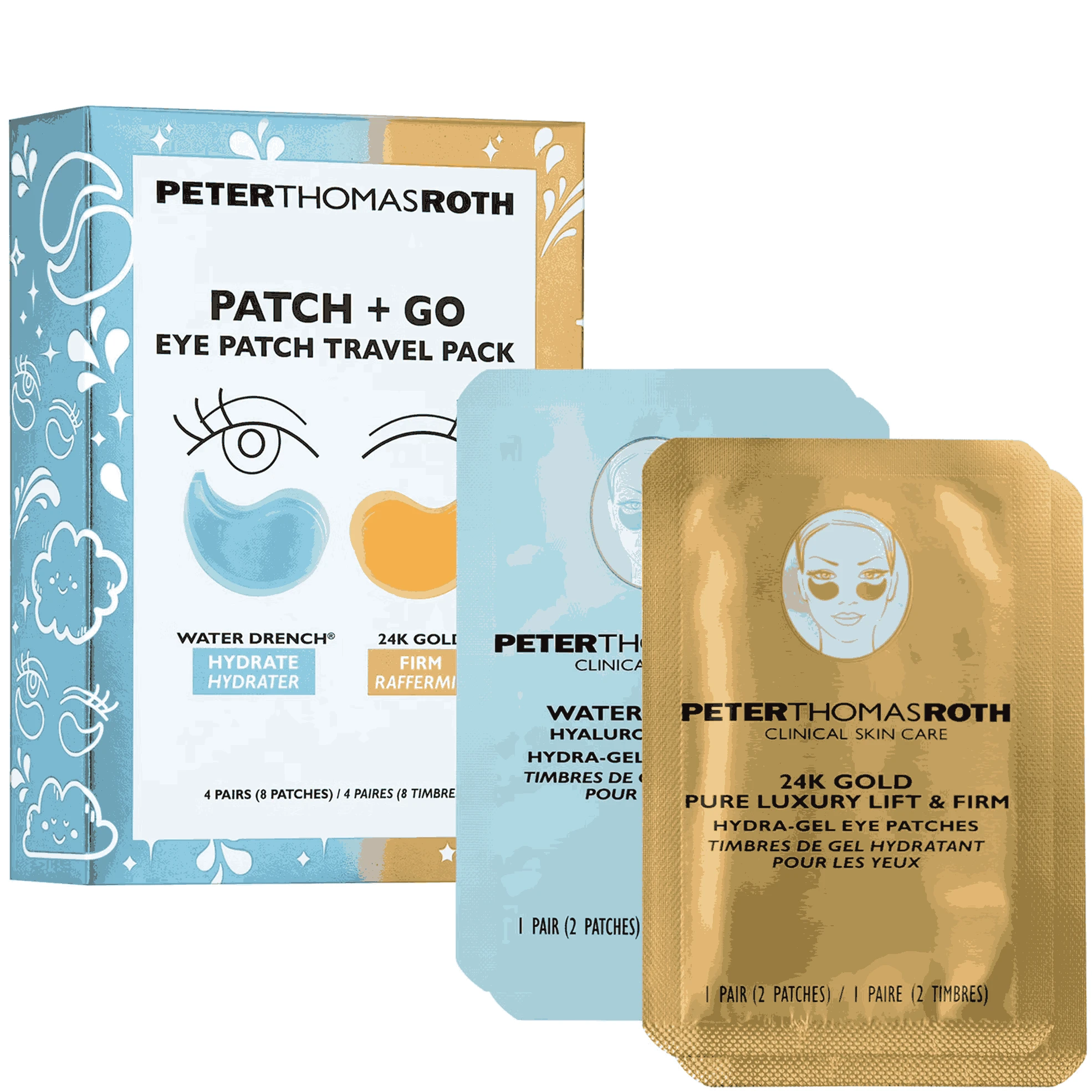 Дорожній набір патчів для очей Eye Patch Travel Pack Patch + Go, 4 пари