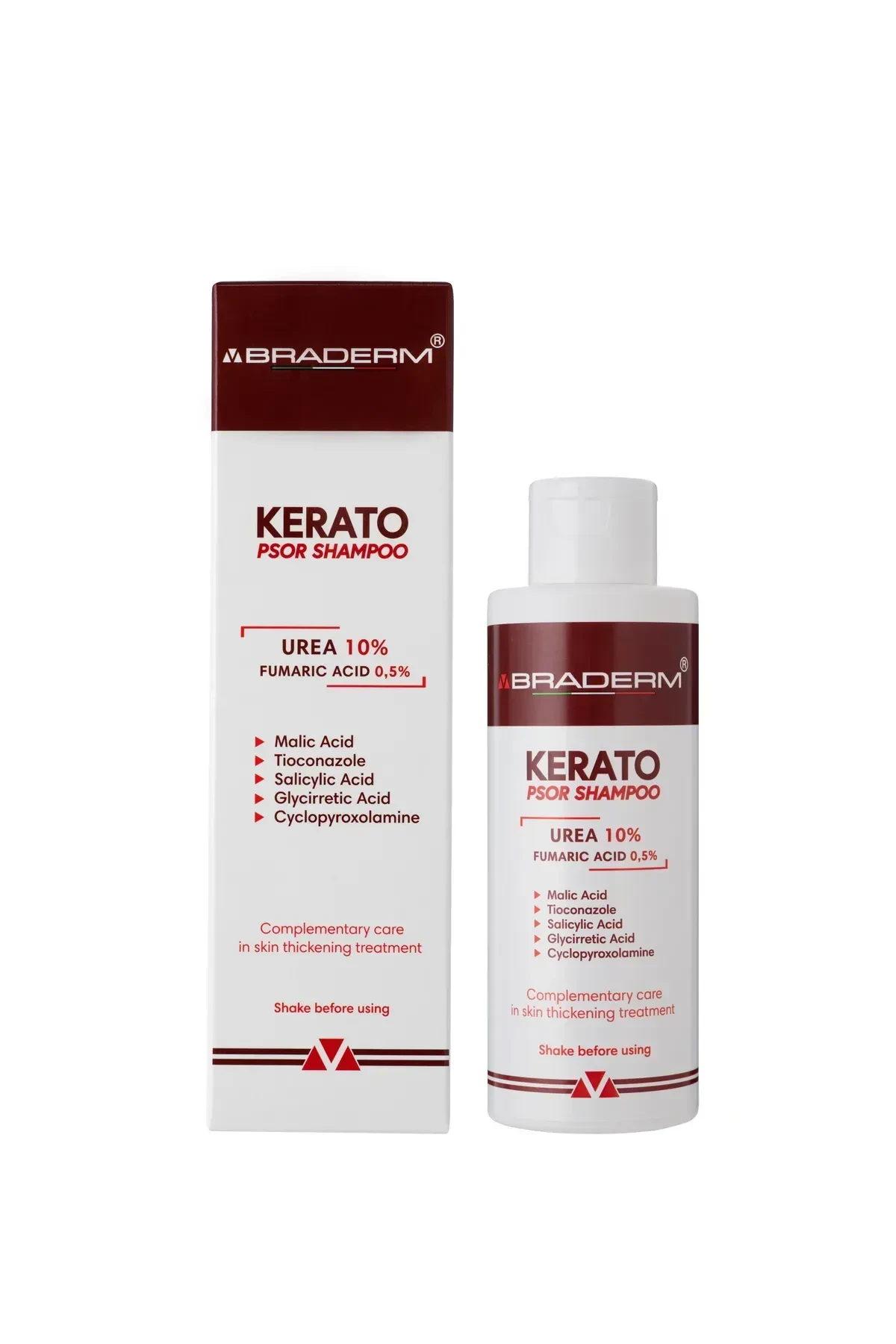 Лікувальний шампунь для шкіри голови Braderm Kerato Psor Shampoo, 150 мл