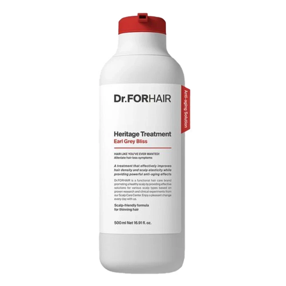 Sale! Зміцнювальна відновлювальна маска-кондиціонер Dr. FORHAIR Heritage Treatment Earl Grey Bliss, 500 мл