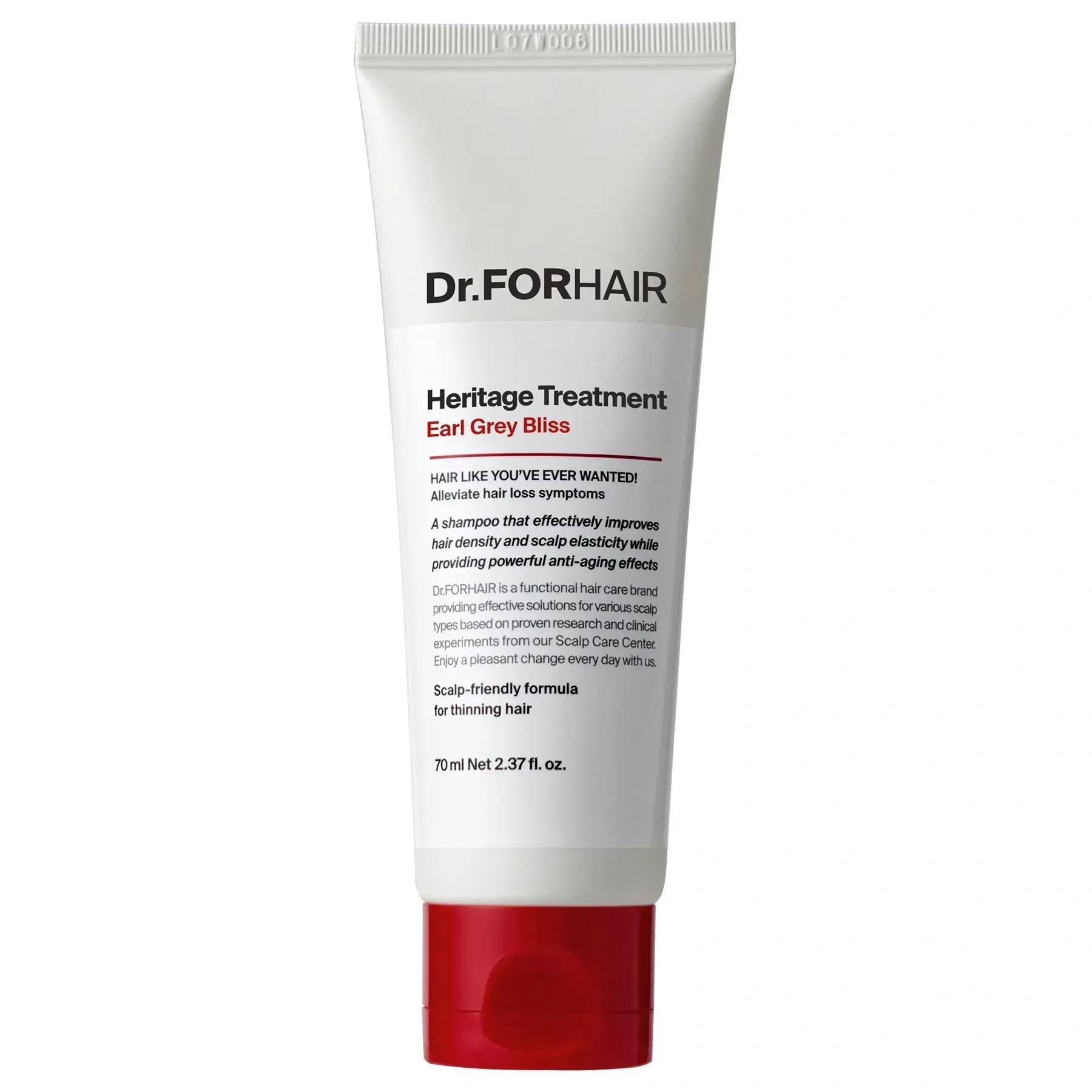 Sale! Зміцнювальна відновлювальна маска-кондиціонер Dr. FORHAIR Heritage Treatment Earl Grey Bliss, 70 мл