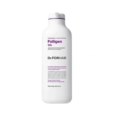 Sale! Шампунь для сухого та пошкодженого волосся Dr.FORHAIR Folligen Silk Shampoo, 500 мл