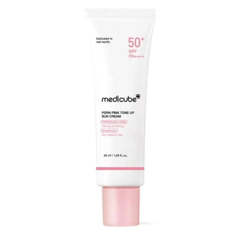 Сонцезахисний тонуючий крем з полінуклеотидами Medicube PDRN Pink Tone Up Sun Cream SPF50+, 50 мл