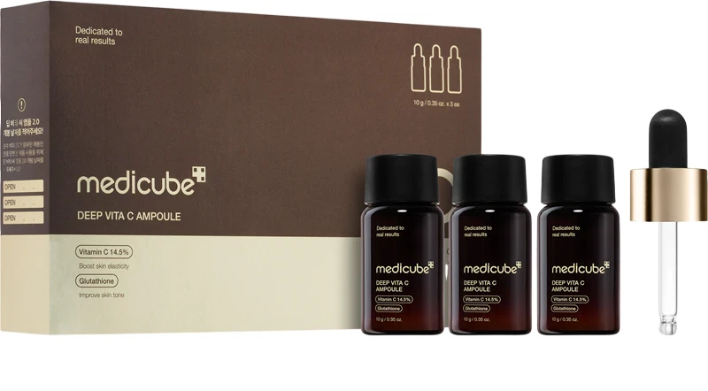 Освітлювальні ампули з вітаміном C Medicube Deep Vita C Ampoule, 3x10 г