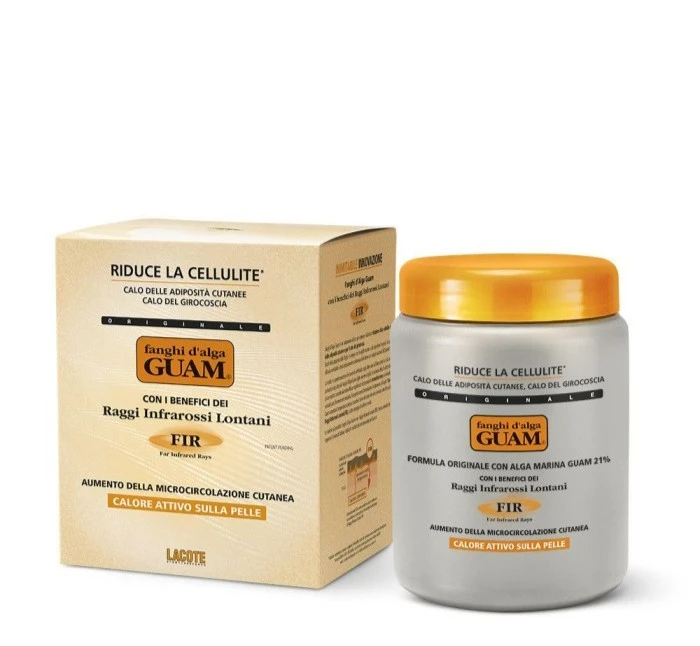 Антицелюлітна маска з морських водоростей з розігріваючою дією Guam Fir, 1 кг