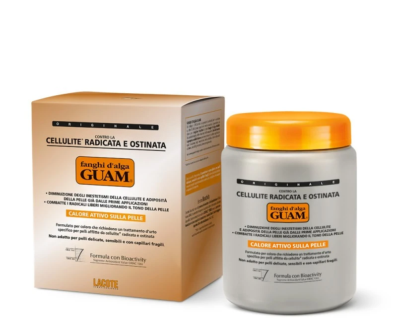 Антицелюлітна маска із морських водоростей від проявів стійкого целюліту Guam Fanghi d`Alga, 1 кг