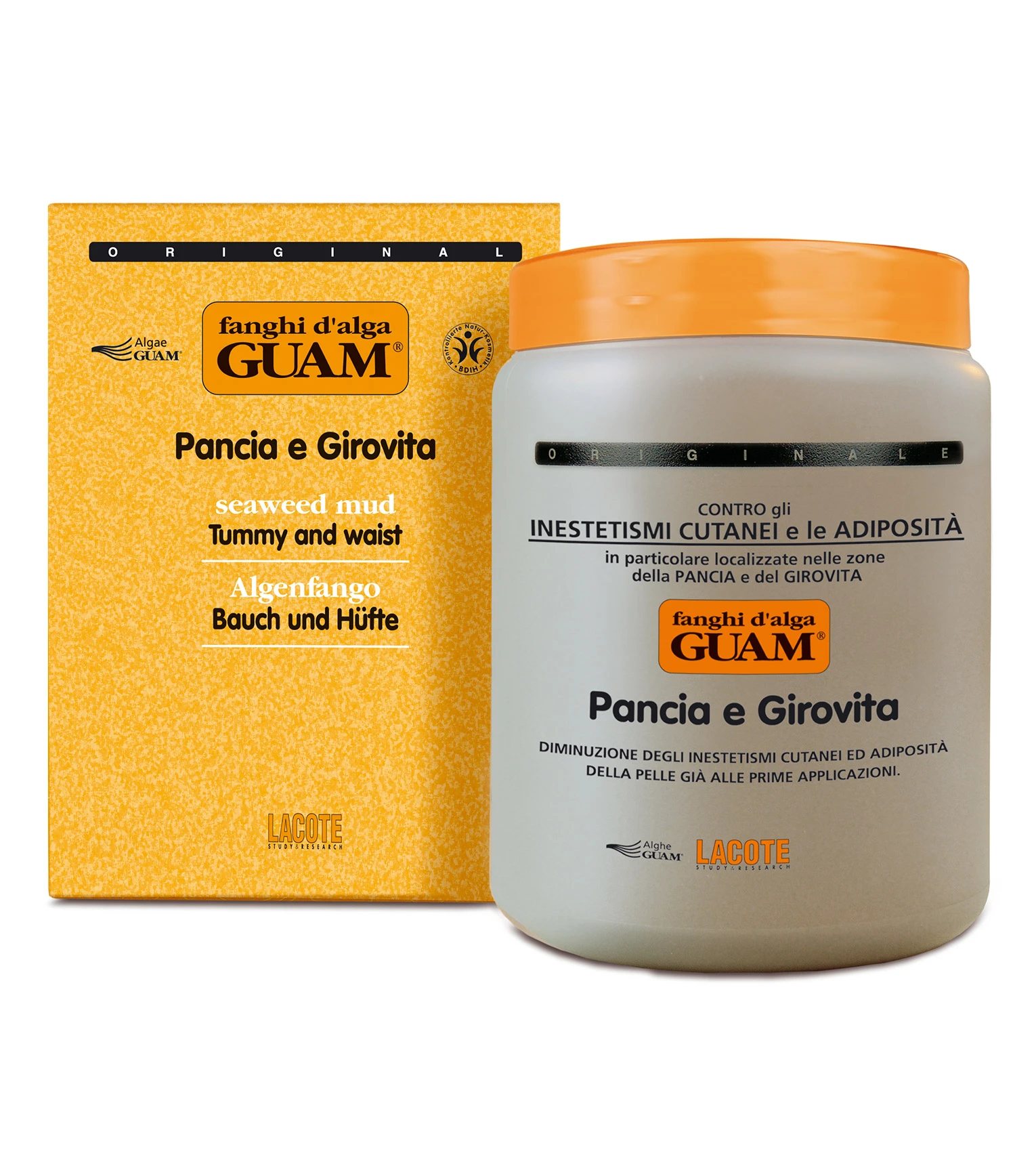 Грязьова маска для живота та талії Guam Pancia e Girovita, 1 кг