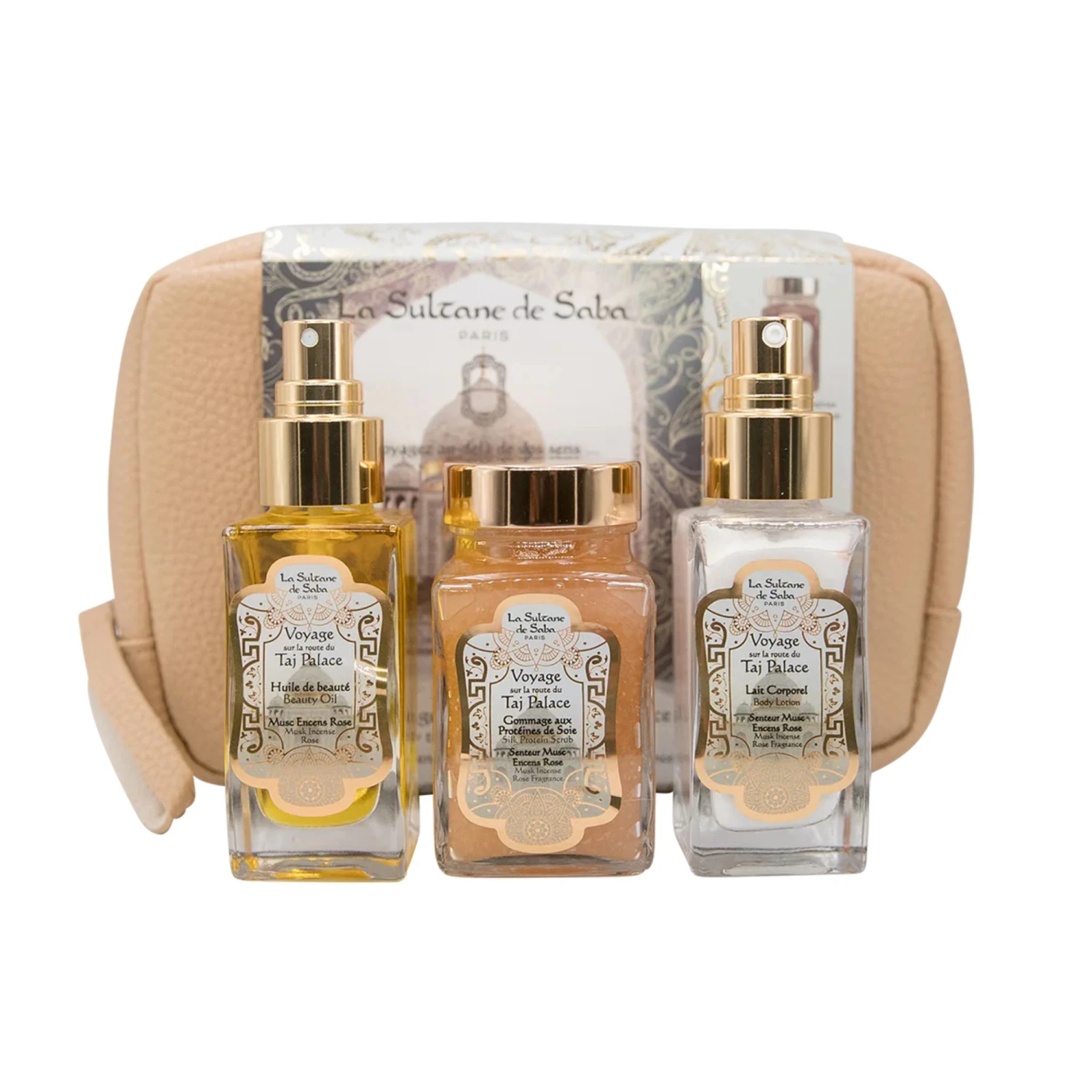 Набір для тіла з косметичкою Тадж Палас La Sultane de Saba Taj Palace Trousse Corps