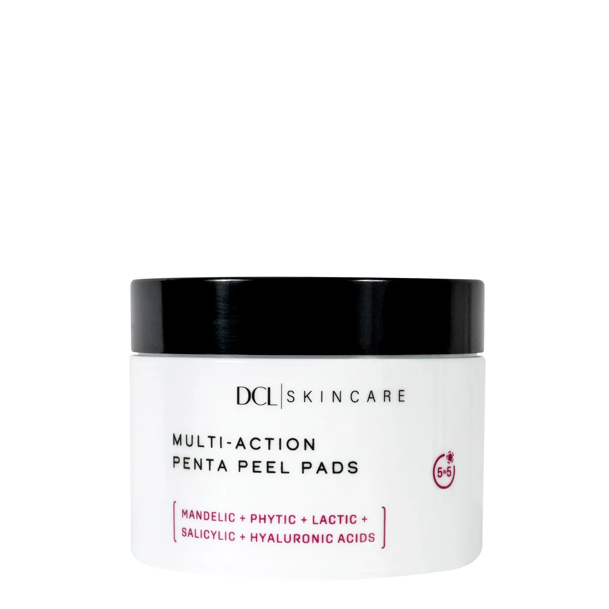 Домашній мультикислотний пілінг для оновлення шкіри DCL Multi-Action Penta Peel, 50 падсів