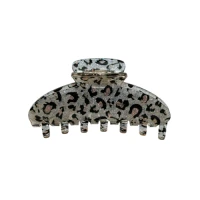 Великий крабик для волосся Emi Jay Big Effing Clip in Snow Leopard