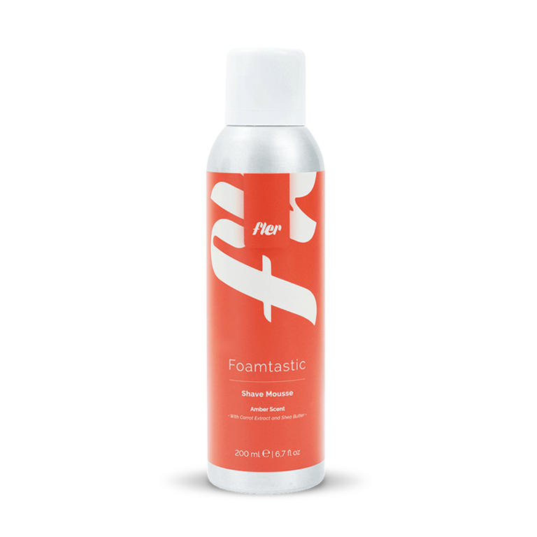 Мус для гоління з екстрактом моркви та олією ши Fler Foamtastic Amber Shave Mousse, 200 мл