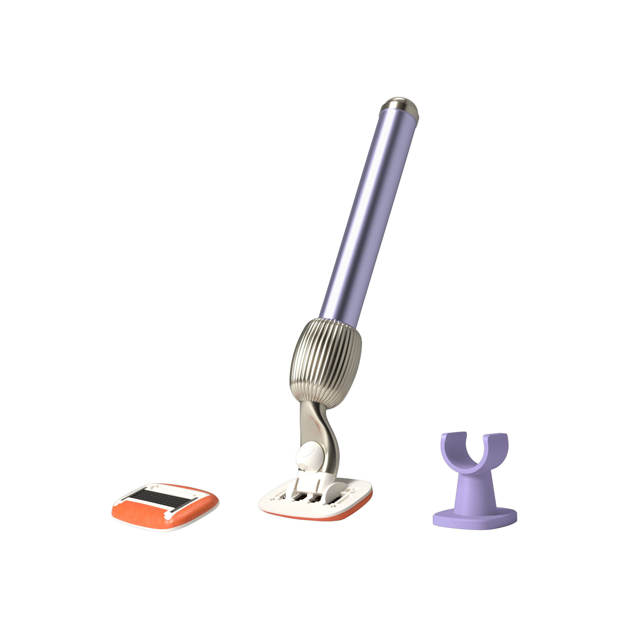 Стартовий набір засобів для гоління Бузковий Fler The Razor Starter Set Lilac