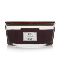 Ароматична свічка з ароматом ожини з корицею Woodwick Ellipse Spiced Blackberry, 453 г