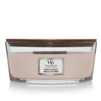 Ароматична свічка з ароматом ванілі та морської солі Woodwick Ellipse Vanilla Sea Salt, 453 г