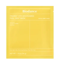 Гідрогелева вітамінна маска Biodance Radiant Vita Niacinamide Real Deep Mask, 1 шт