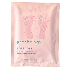 Patchology Освіжаюча маска для ніг з екстрактом троянди  Serve Chilled Rosé Toes