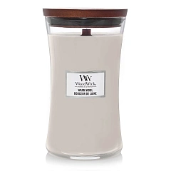 Ароматична свічка з ароматом теплої шерсті Woodwick Large Warm Wool, 609 г