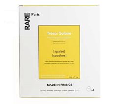 Набір з п’яти заспокійливих масок для обличчя RARE Paris Trésor Solaire з Вітаміном Е та екстрактом арніки Box of 5 Trésor Solaire Soothing Face Mask