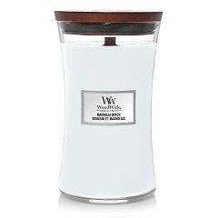 Ароматична свічка з нотами магнолії та берези Woodwick Large Magnolia birch, 609 г