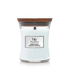 Ароматична свічка з нотами магнолії та берези Woodwick Medium Magnolia birch, 275 г