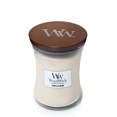 Ароматична свічка з ароматом чистої ванілі Woodwick Medium Vanilla Bean, 275 г