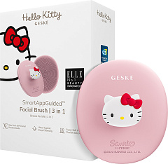 Щітка для обличчя GESKE Facial Brush З в 1 by Hello Kitty рожевий з тримачем 