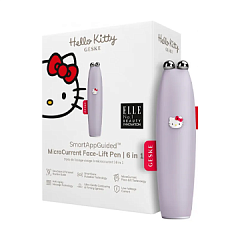 Geske Hello Kitty MicroCurrent Face-Lift Pen 6 in 1 - Микротоковая ручка для подтяжки лица 6в1, Purple